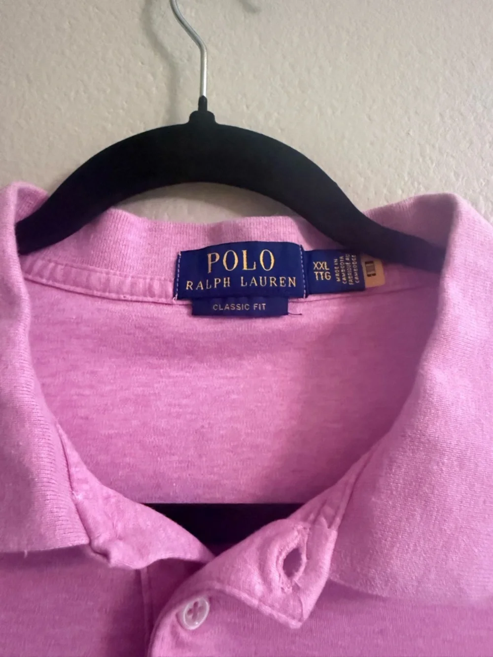Ralph Lauren Men’s Heather Pink Polo Shirt with Embroidered Pony